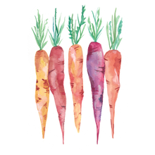 Load image into Gallery viewer, Watercolor Carrots
